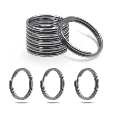 Lot de 50 Anneaux Doubles pour la Fabrication de Bijoux 10 mm   gris