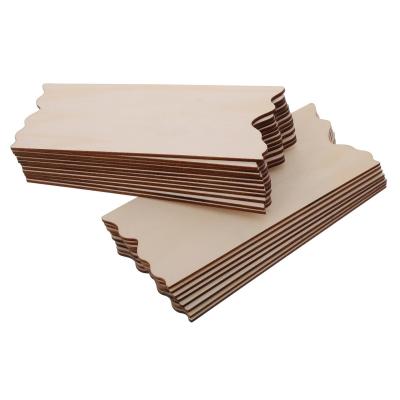 Plaque Rectangulaire en Bois Vierge pour Porte Lot de 20 Pi�ces   Beige