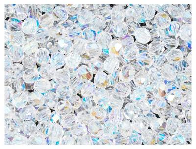 600pcs Perles de Verre � Facettes Tch�ques Fire Polished Rondes 4 mm Crystal