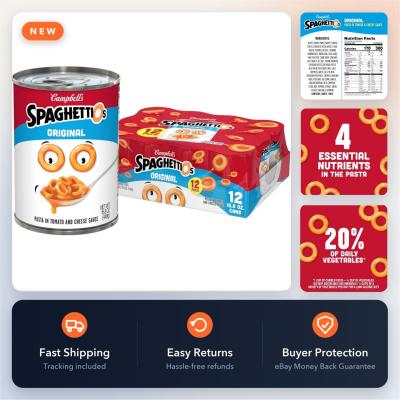 SpaghettiOs Original P�tes en conserve 15,8 oz bo�tes, paquet de 12, pr�tes � manger