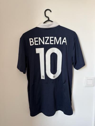 Maillot �quipe de france domicile 2014   benzema #10   nike taille m