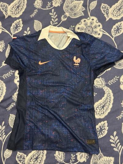 Nike France maillot de football ext�rieur manches courtes bleu