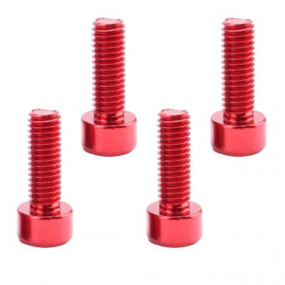 4pcs Vis Douille pour Porte bidon V�lo Support Cage de Bouteille d'eau   rouge