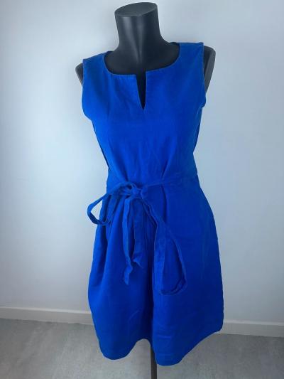 Robe 1.2.3 Paris Bleu Roi Sans Manches   Taille 40