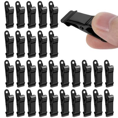 Lot de 30 Mini Pinces Crocodiles en M�tal de 4,9 x 1,3 cm   Noir