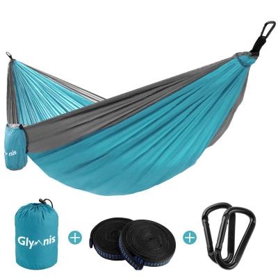 Hamac Ultra l�ger en Nylon 300kg Capacit� de Charge 275x140cm Bleu   Gris