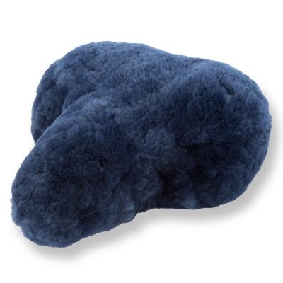 Housse de Selle de V�lo Bleu Marine en Peau de Mouton (FSB A 2)   30 x 25 cm