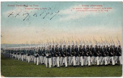 CPA Militaria   Arm�e allemande. Le premier r�giment d'infanterie de la garde