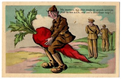 CPA militaria belge humoristique   Ma monture m'a d�j� rendu de grands services
