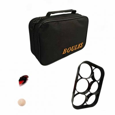 Sac de Transport pour Boules de Boccia pour 6 Boules   Noir Nylon