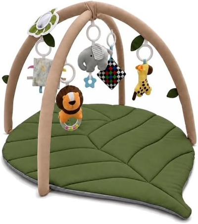 Tapis D �veil B�b�, Arche Amovible, 6 Jouets Sensoriels Lavables