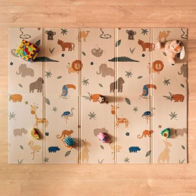 Tapis D'�veil B�b� Pliable R�versible, 150X200Cm, XXL,  0 Mois, Safari