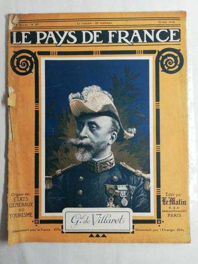 N65 Le Pays De France 3�me ann�e n� 83 - 18 mai 1916 G�n�ral de Villaret Suisse