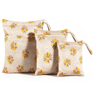 3 Pcs Sac Couches Lavables B�b� R�utilisable Jaune Polyester