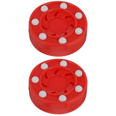 Lot de 2 Rollers de Hockey en Plein Air Puck Street Int�rieur Rouge 42Y09007IZ