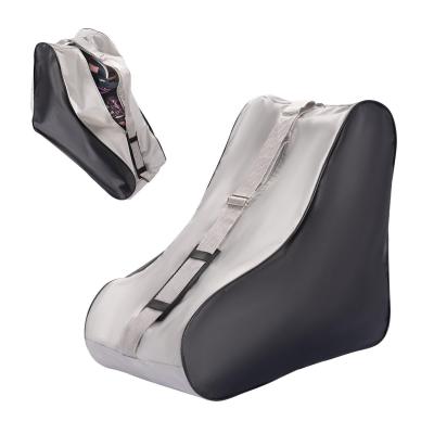 Sac de Roller de Patinage � Roulette sur Glace avec Bandouli�re   Gris Nylon