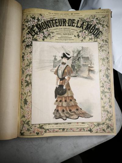 Le Moniteur de la Mode 1904 Paris  Goubaud reli� couleur hebdomadaire illustr�