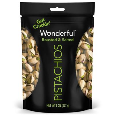 Magnifique sachet refermable pistaches r�ties et sal�es en noix de coquille snack prot�in�