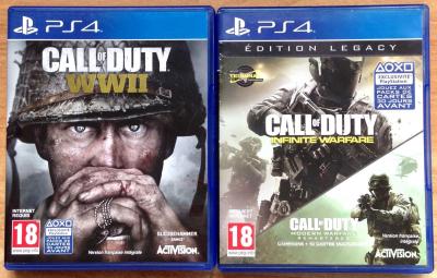 LOT 2 JEUX COMPLETS PS4 FR   CALL OF DUTY WWII & INFINITE WARFARE �DITION LEGACY