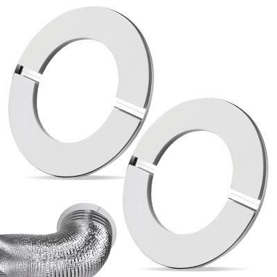 Rosette pour Tuyau de Po�le 2 Couvercles Divis�s en Acier Inoxydable 160 mm