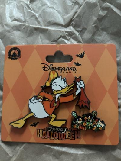 Disney Pin's Donald Happy Halloween Disneyland Paris