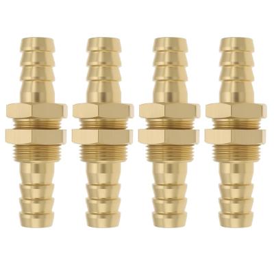 Raccords Doubles en Laiton de 10 Mm pour Tuyauterie Carburant Eau Air 4pcs