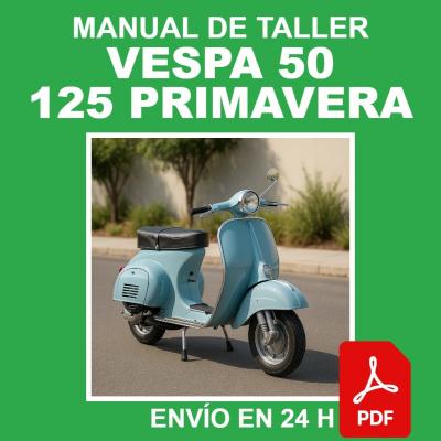 Manual de Taller Vespa 50 - 125 Primavera 1960 1970 Reparacion CD PDF ES