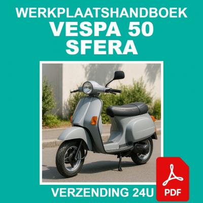 Werkplaatshandboek Vespa 50 Sfera 1988 Reparatie CD PDF NL