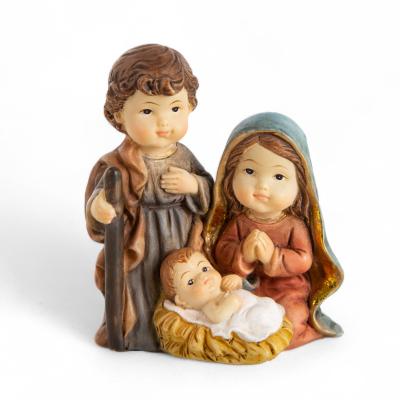 Mini Cr�che de No�l 7 cm Petite D�coration Festive en R�sine Figurine