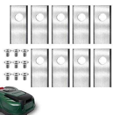 Lame Tondeuse Gazon pour Parkside 9X Robot Argent Acier Inoxydable