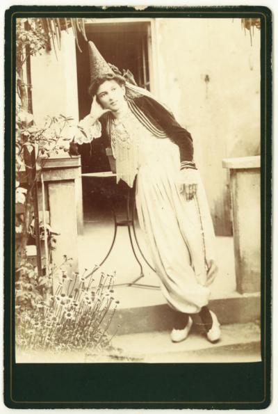 Photo of Young Jewish Girl in Costume Around 1880-90 in Vichy