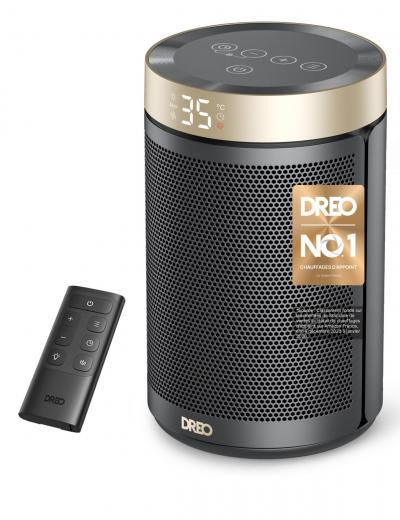Dreo Chauffage d'appoint 1500W �co PTC silencieux s�curis� minuterie 1 12h NEUF