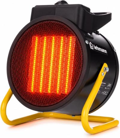 Chauffage soufflant c�ramique LEHMANN 2000W 3 niveaux thermostat inclinable air