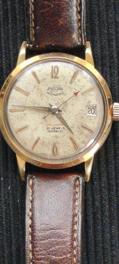 Montre homme m�canique Enicar ultrasonic De Luxe