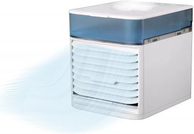 Mini Climatiseur Mobile Humidificateur d'Air Portable USB Blanc 30x12,4x12cm