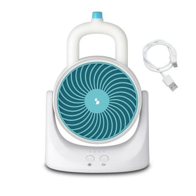 P206RAF202 Mini Ventilateur USB avec �clairage LED Climatiseur de Table Blanc