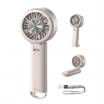 Ventilateur � Main Portable Rechargeable par USB avec 3 Vitesses Beige
