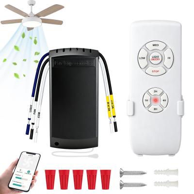 Kit de T�l�commande Universelle Wi Fi pour Ventilateur de Plafond Noir 7x5x1cm