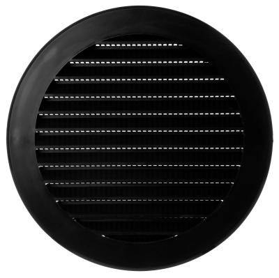 Grille d'A�ration de 125 mm de Ventilation Noire de 12,7 cm pour Mur Plastique
