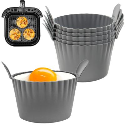 Ramequins en Silicone de pour Friteuse � Air Gris Lot de 6