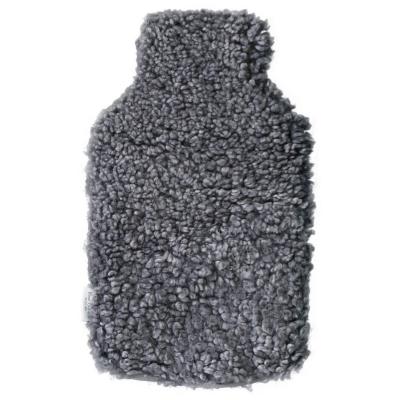 Housse Bouillotte Peau de Mouton V�ritable Laine Naturelle 39x23 cm Douce Chaude