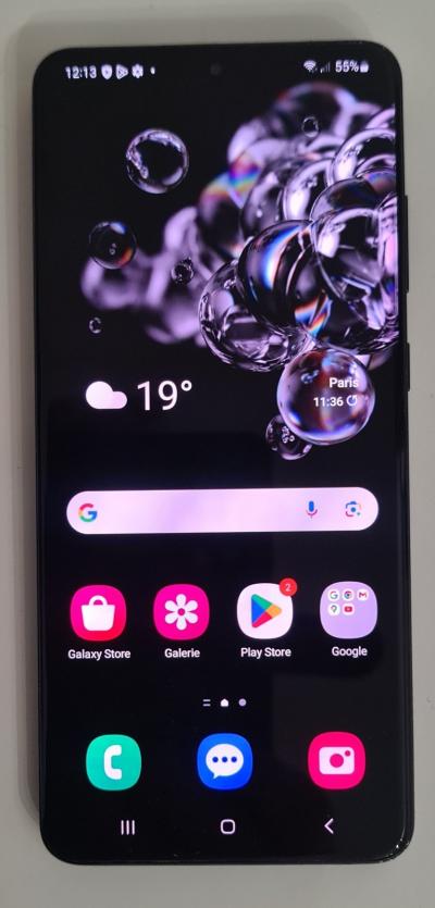 SAMSUNG Galaxy S20 ultra 5G 128Go 12Go ram t�l�phone portable SM G988B-DS