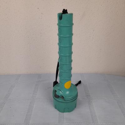 Lampe de poche vintage �tanche Toshiba K132A vert turquoise