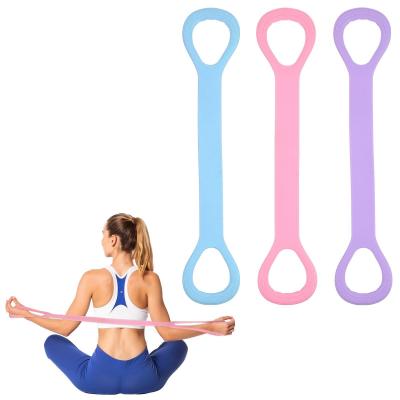 Bandes de R�sistance �lastiques en Forme de 8 pour Entra�nement Rose Lot de 3