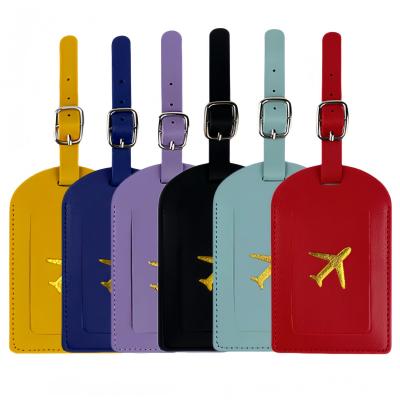�tiquettes de Valise de Bagages 11x7 cm Cuir Multicolore Lot de 6