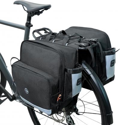 Double Sacoche de V�lo Porte Mat�riel de Sacs Bagage 30L Noir