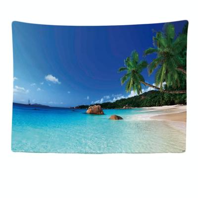 Tapisserie Murale D�corative Chambre Tropical Plage Nature Sea Ile Palmier