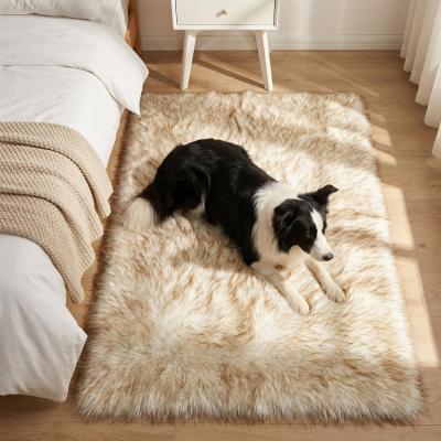 Tapis de Salon de Course pour Chambre 120 x 180 Pointe Jaune Polyester