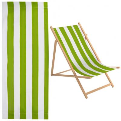 1pc Rechange pour Chaise de Plage en Toile � Rayures Jaunes Vertes et Blanches