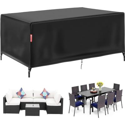 Housse Table de Jardin Bache de Protection Exterieur 170X96X70cm Noir